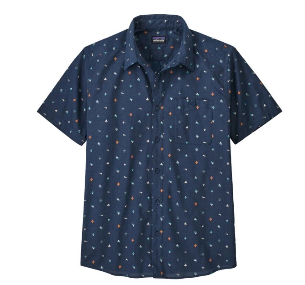 Patagonia Go To Shirt Short Sleeves Button Front Organic Lightweight Small